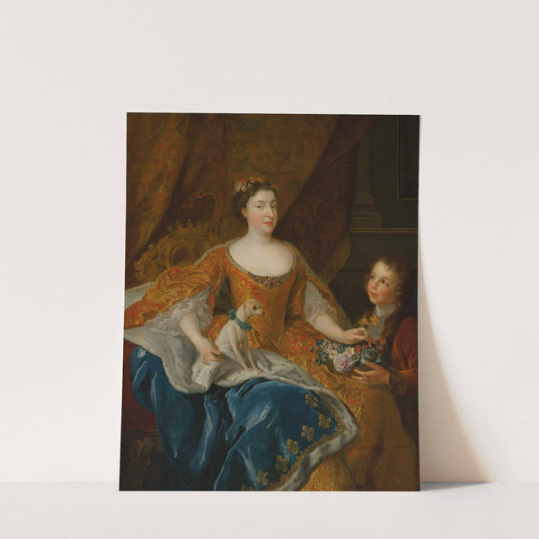 Augusta Marie Jeanne de Baden-Baden, duchesse d’Orléans (1704-1726) by Alexis Simon Belle