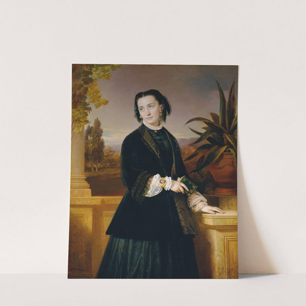 Auguste Engerth, die Gattin des Künstlers by Eduard Ritter von Engerth