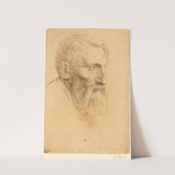 Auguste Rodin II by Alphonse Legros