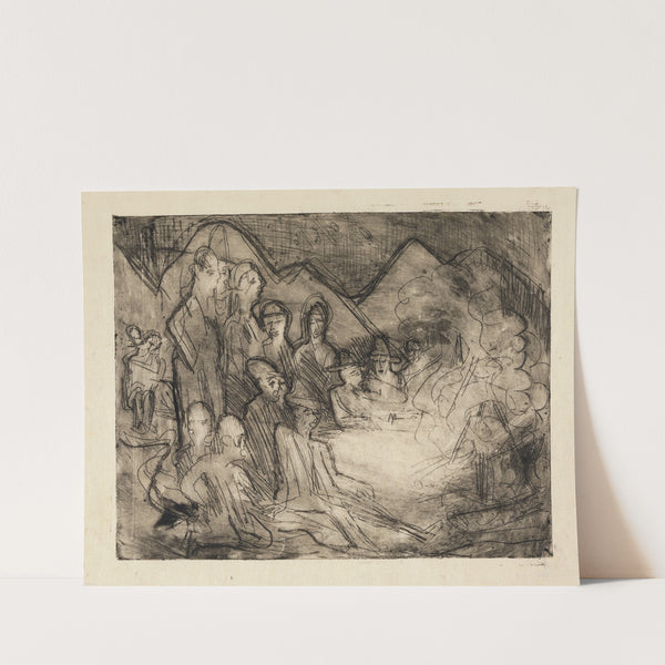 Augustfeuer (1923) by Ernst Ludwig Kirchner