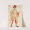 Aumerle, costume sketch for Henry Irving’s Planned Productino of King Richard II by Edwin Austin Abbey