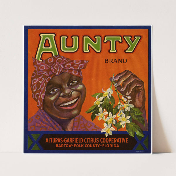 Aunty Brand Citrus Label (1930s)