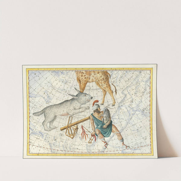 Auriga, Lynx, Telescopium Herschelii, Perseus, Camelopardalus (1801) by Johann Elert Bode