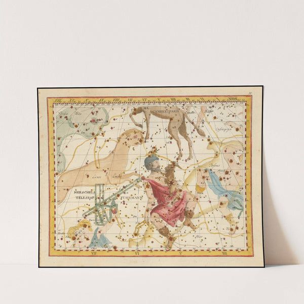 Auriga, Telescopium Herschelii (1805) by Johann Elert Bode