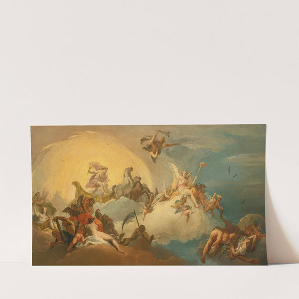 Aurora With Apollo Driving The Sun Chariot by Costantino Cedini