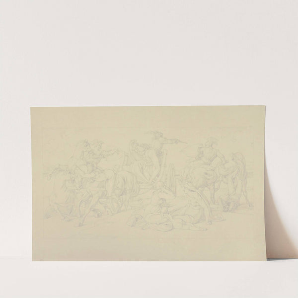 'Aus dem Leben eines Wüstlings'; I. Die Entführung by Bonaventura Genelli