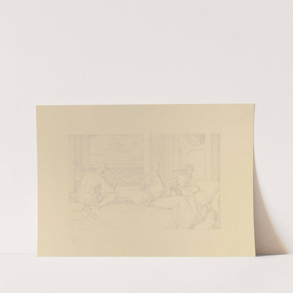 'Aus dem Leben eines Wüstlings'; III. Frevelhaftes Betragen bei einem Gewitter by Bonaventura Genelli