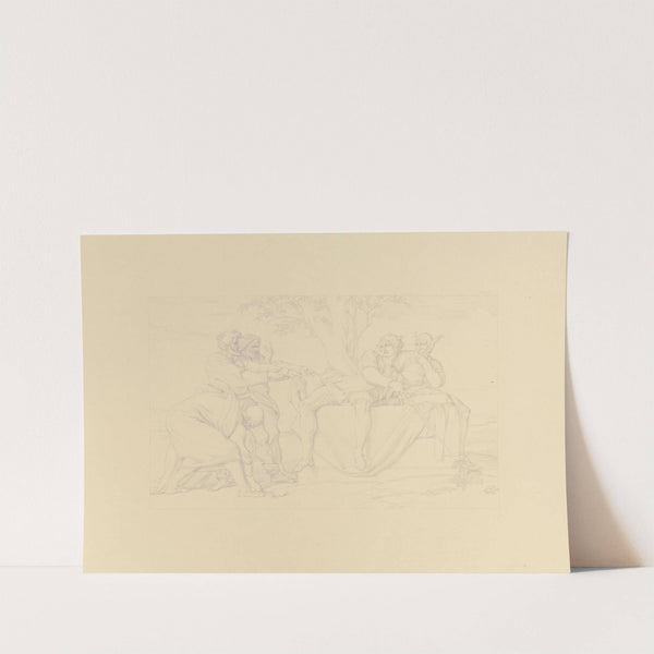 'Aus dem Leben eines Wüstlings'; IV. Verhöhnung jüdischer Gläubiger by Bonaventura Genelli