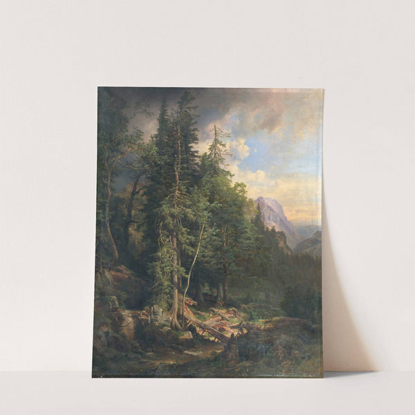 Aus den steirischen Gebirgswäldern bei Neuberg (1868) by Anton Hansch