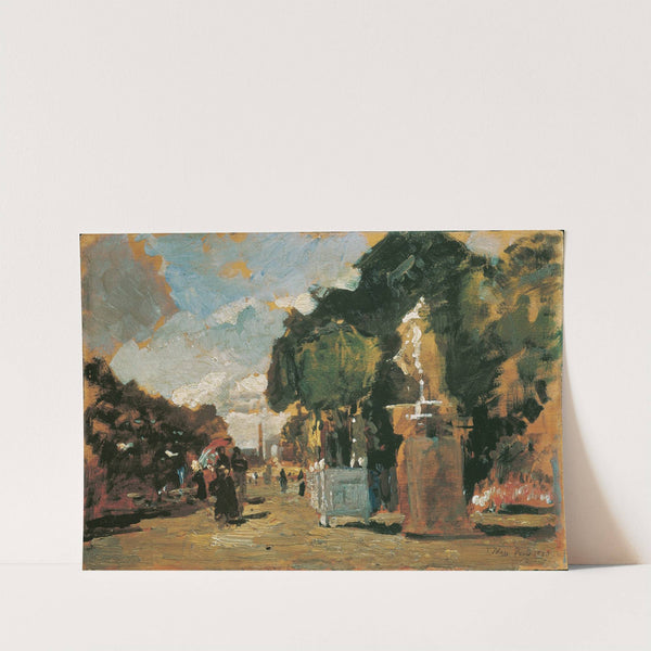 Aus den Tuilerien – Sonniger Tag (1883) by Tina Blau