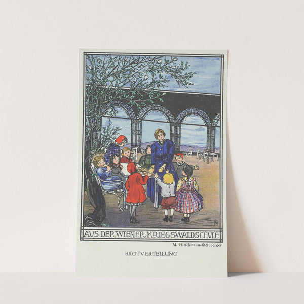 Aus der Wiener Kriegswaldschule, Brotverteilung (1915) by Marianne Hitschmann-Steinberger