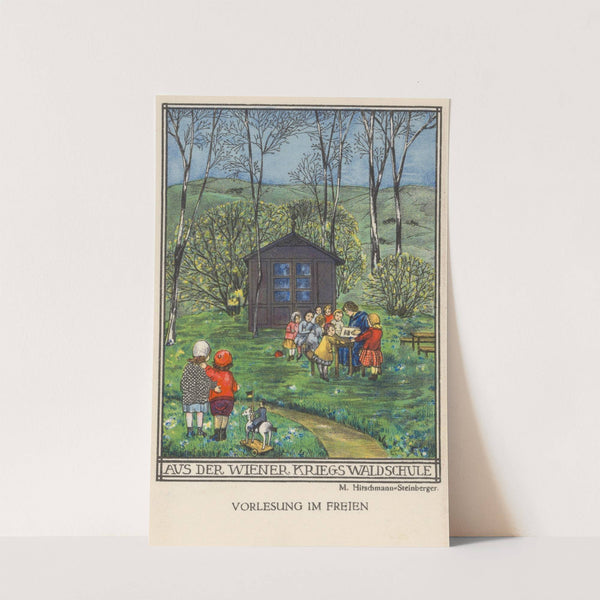 ‘Aus der Wiener Kriegswaldschule’, Kriegspostkarte (1915) by Marianne Hitschmann-Steinberger