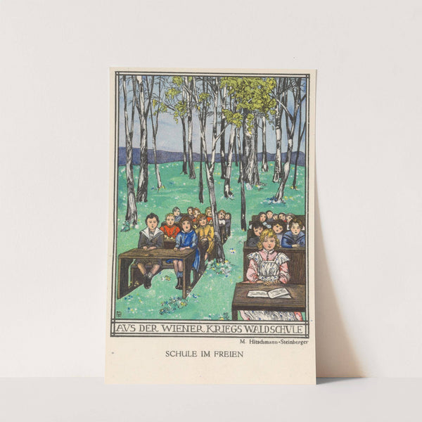 Aus der Wiener Kriegswaldschule, Schule im Freien (1915) by Marianne Hitschmann-Steinberger