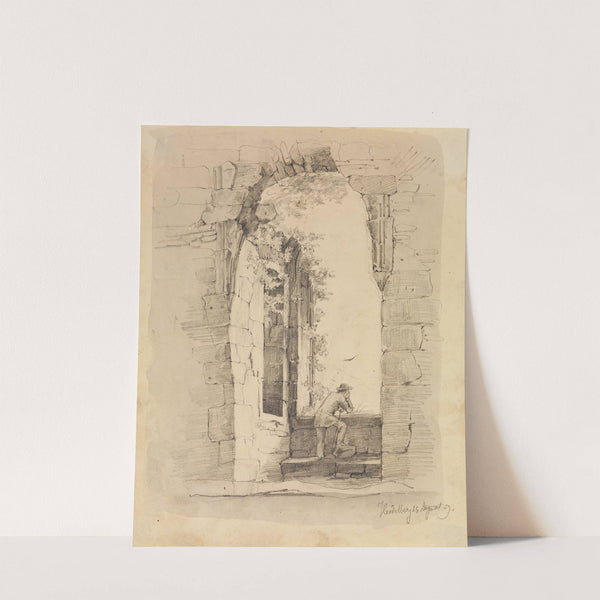 Ausblick nach Osten aus dem Heidelberger Schloß (1859) by Eugen Bracht