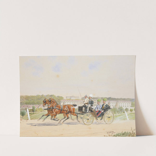 Ausfahrt in Schönbrunn by Heinrich Gottfried Wilda