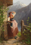Ausschau haltendes Mädchen