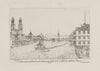 Aussicht aus dem Wirts Haus zum Schwerdt in Zürich nach der Natur (1786-1791)