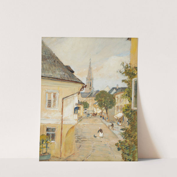 Aussicht aus meinem Fenster in Bad Hall by Rudolf Ribarz