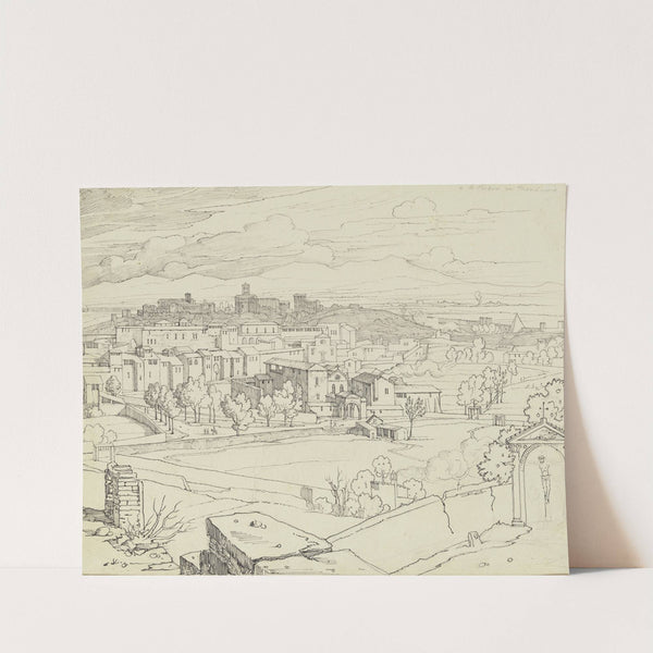 Aussicht von S. Pietro in Montorio by Franz Theobald Horny