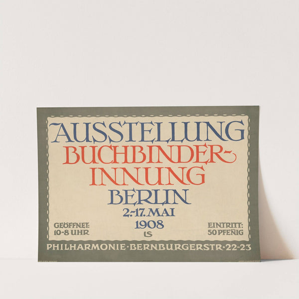 Ausstellung Buchbinderinnung 1908 (1908) by Ludwig Sütterlin
