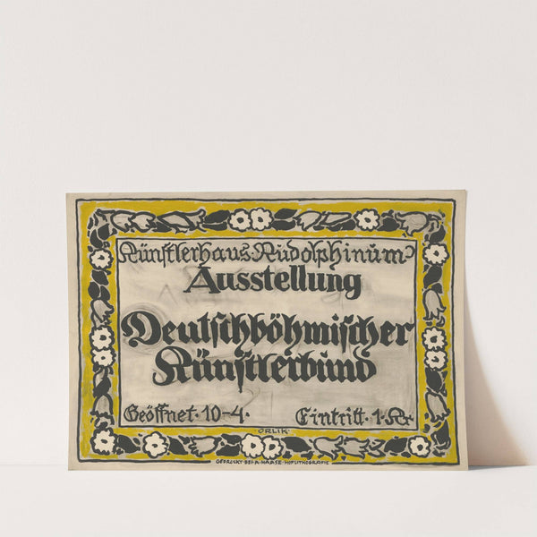 Ausstellung deutschböhmischer Künstlerbund im Künstlerhaus Rudolphinum (1910) by Emil Orlik