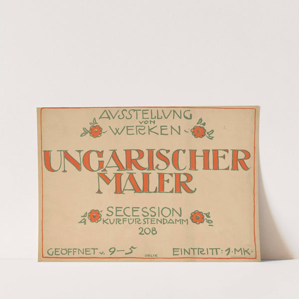 Ausstellung von Werken Ungarischer Maler (1911) by Emil Orlik
