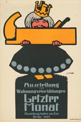 Ausstellung Wohnungseinrichtungen Letzter Monat Ausstellungshallen am Zoo Berlin 1909 (1909)