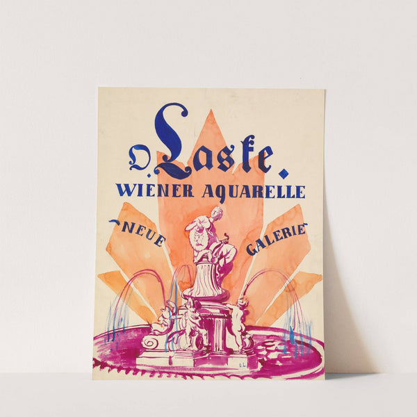 Ausstellungsplakat – Oskar Laske, Wiener Aquarelle. Neue Galerie. (1927) by Oskar Laske