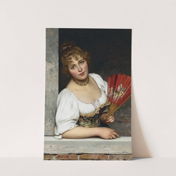 At The Window (1892) by Eugen von Blaas