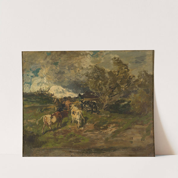 Ausziehende Herde by Hermann Baisch