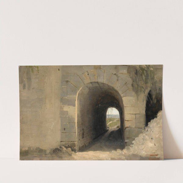 Auteuil-Un Passage Vouté by Jean-Baptiste-Camille Corot