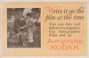 Autographic Kodak – write it on the film – at the time.