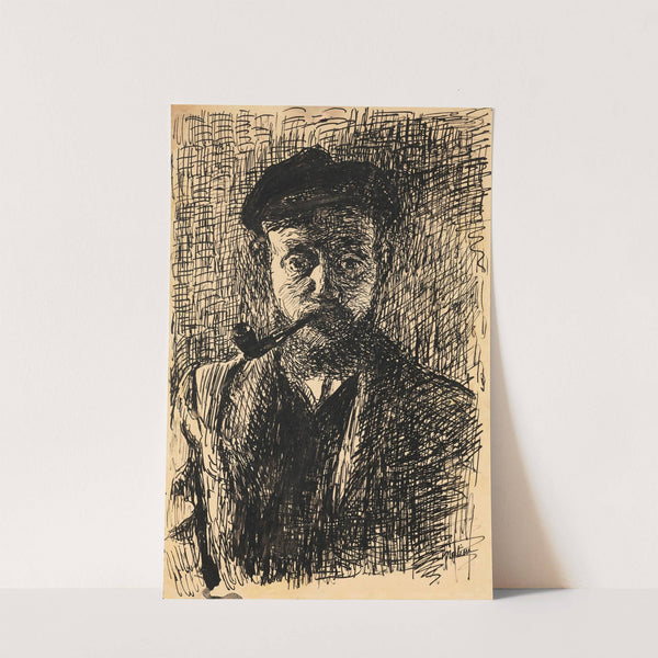 Autoportrait à la pipe (1900) by Henri Matisse