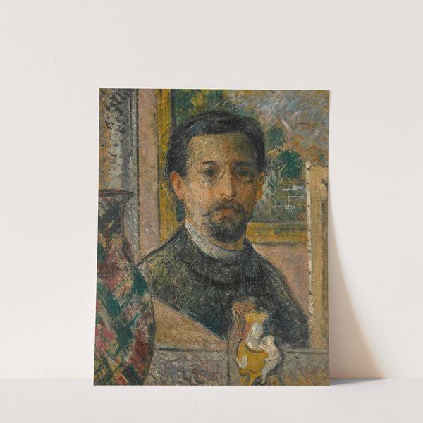 Autoportrait à la statuette by Gustave Loiseau