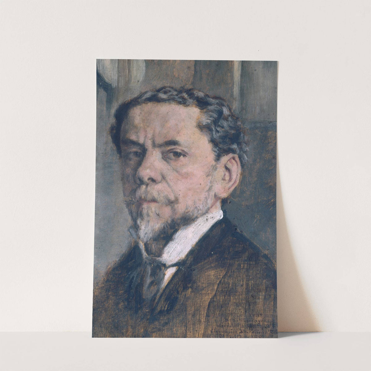 Autoportrait de Charles Courtry (1846-1897), graveur by Charles-Jean-Louis Courtry