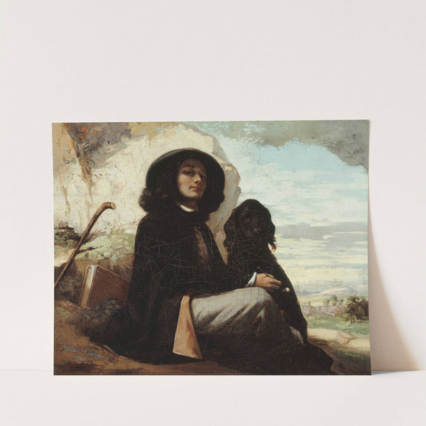 Autoportrait dit Courbet au chien noir (1842-1844) by Gustave Courbet