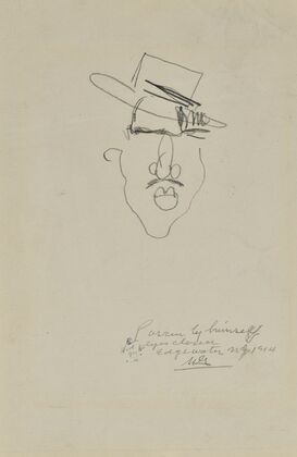 Autoportrait, les yeux fermés