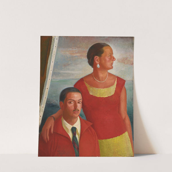 Autorretrato con Jeannette by Ángel Zárraga