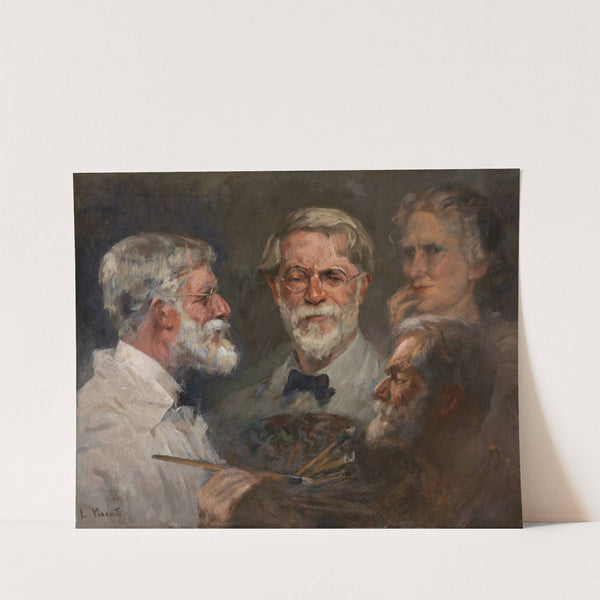 Autorretrato em três posições by Eliseu Visconti