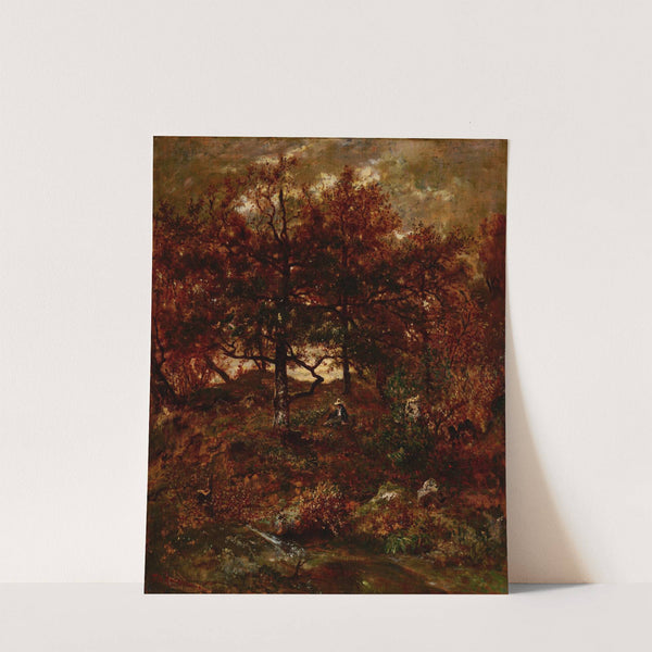 Autumn at St. Jean de Paris, Forest of Fontainebleau by Théodore Rousseau