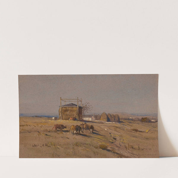 Autumn Fields at Newport by Samuel Colman