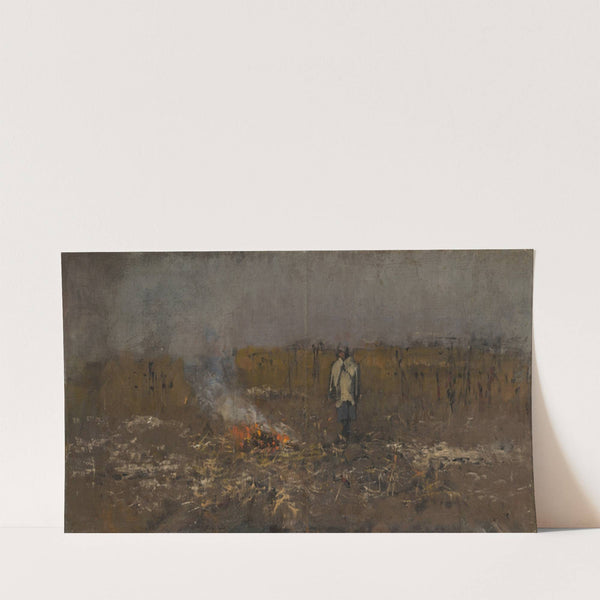 Autumn Fire (1890–1900) by Ladislav Mednyánszky