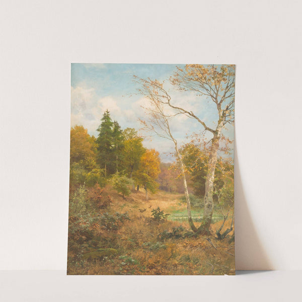 Autumn forest by Heinrich Böhmer