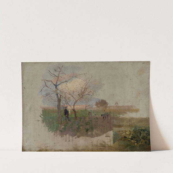 Autumn in an Orchard (1873–1874) by Ladislav Mednyánszky