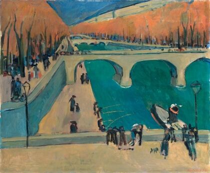 Autumn In Paris (At The Strand Of The River Seine)