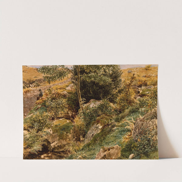 Autumn in the Welsh Hills. (circa 1860) by George Price Boyce