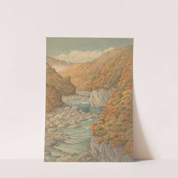 Autumn landscape by Kawase Hasui