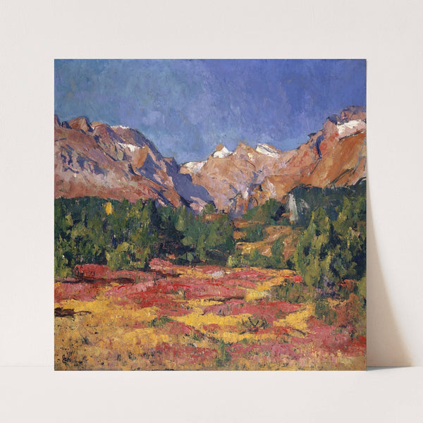 Autumn Landscape (Maroz Valley With Piz Duan And Gletscherhorn) (1927) by Giovanni Giacometti