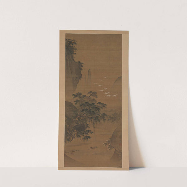 Autumn landscape with egrets and ducks (15th century) by Lü Ji