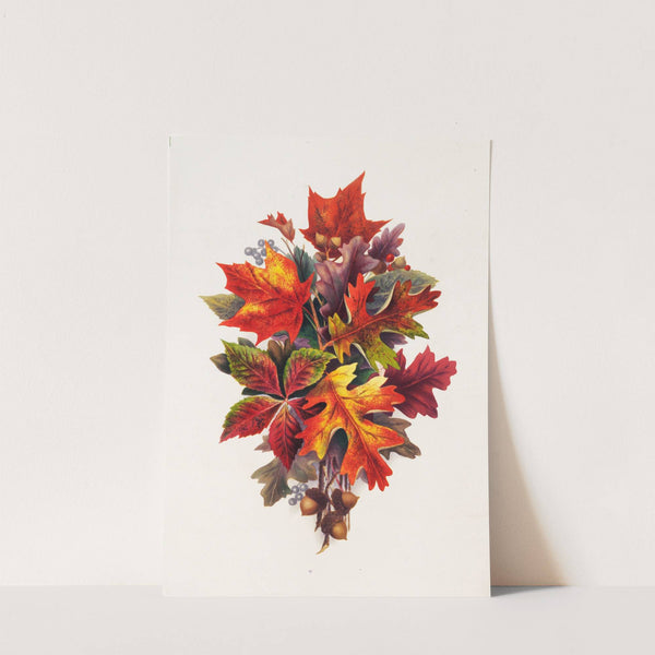 Autumn Leaves (1874) by Louis Prang & Co.